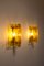 Wandlampen aus Gelbem Muranoglas & Messing, Italien, 1970er, 2er Set 9