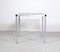 Vintage Danish Side Table with Blue Tiles, 1970s 4