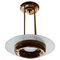 Lampada a sospensione Art Déco di Henri Petitot per Maison Petitot, anni '30, Immagine 1