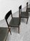 Sedie da pranzo in pelle nera attribuite a Kurt Østervig per Sibast, anni '60, set di 4, Immagine 8