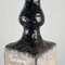 Brutalist Single-Stem Raku Ceramic Vase, Italy, 1970s, Image 6