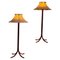 Floor Lamps attributed to Anna Ehrner for Atelje Lyktan, Sweden, 1970s, Set of 2 1