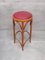 Bentwood Bar Stool in Red Leather by Michael Thonet for Thonet, 1970s 1