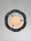 Vintage Italian Metal and Opaline Glass Pendant Lamp, 1970s 7