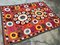 Tischdecke im Tribal Floral Style, 1950er 6