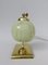 Art Deco Brass & Flamed Glass Night Lamp, Image 6