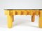 Table Basse Vintage en Bois et Verre, 1970s 4