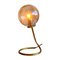 Mid-Century Crackle Glass Table Lamp, 1970s, Image 1