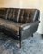 Sofá danés Mid-Century de cuero negro y palisandro de Svend Skipper, años 60, Imagen 7