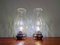 Wandlampen aus mundgeblasenem Glas & verchromtem Metall, 1970er, 2er Set 3