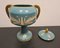 French Vase in Glazed Ceramic and Gold Decorations, Early 20th Century 5