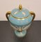 French Vase in Glazed Ceramic and Gold Decorations, Early 20th Century 3