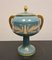 French Vase in Glazed Ceramic and Gold Decorations, Early 20th Century 1
