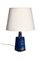 Table Lamp in Glazed Stoneware with Silver Inlay by Sven Jonson for Gustavsberg, 1960, Image 2