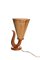 Table Lamp in Wood with Rattan Shade, Sweden, 1950s, Image 2