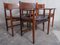 Rosewood Dining Chairs with Armrests by Arne Vodder for Sibast Furniture, 1960s, Set of 4 2