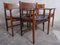 Sedie da pranzo in palissandro con braccioli di Arne Vodder per Sibast Furniture, anni '60, set di 4, Immagine 2