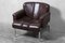 Dark Brown Leather Eurochair from Girsberger, 1970s 2