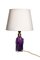 Table Lamp in Purple and Clear Glass from Orrefors, Sweden, 1960s, Image 3