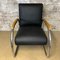 Tubax Armchair in Black Faux Leather 8