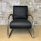Tubax Armchair in Black Faux Leather 7