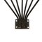 French Wall Sconces in Black Iron with 7 Arms, 1920s, Set of 2 3