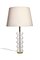 Large Glass & Brass Table Lamp by Carl Fagerlund for Orrefors, Sweden, Image 4