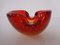 Sommerso Murano Glas Aschenbecher in Rot & Grün von Flavio Poli für Seguso, Italien, 1960er 8