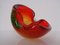 Sommerso Murano Glas Aschenbecher in Rot & Grün von Flavio Poli für Seguso, Italien, 1960er 18