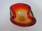 Sommerso Murano Glas Aschenbecher in Rot & Grün von Flavio Poli für Seguso, Italien, 1960er 12