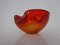 Sommerso Murano Glas Aschenbecher in Rot & Grün von Flavio Poli für Seguso, Italien, 1960er 7