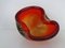 Sommerso Murano Glas Aschenbecher in Rot & Grün von Flavio Poli für Seguso, Italien, 1960er 16