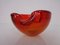 Sommerso Murano Glas Aschenbecher in Rot & Grün von Flavio Poli für Seguso, Italien, 1960er 6