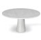 Table de Salle à Manger Ronde en Marbre de Carrare Blanc par Angelo Mangiarotti, 1970s 1