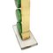 Messing Tischlampen mit Grünem Muranoglas, Italien, 2 . Set 4