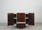 Dry Bar Cart with Wheels in Wood and Marble by Carlo De Carli for Fiarm 1960s 2