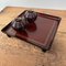 Wooden Urushi Lacquered Tea Table Serving Tray, Japan., 1970s 16