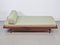 Sofá cama escandinavo vintage de teca con cajones, años 60, Imagen 8