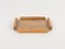 Mid-Century Serviertablett aus Holz, Acrylglas & Rattan im Stil von Christian Dior, Italien, 1970er 2