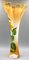 Vaso grande Art Nouveau in vetro dipinto a mano con girasoli, Immagine 4