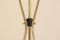 Mid-Century French Black Lacquer & Brass Floor Lamp from Maison Arlus, Image 5