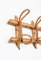 Mid-Century Garderobe aus Korbgeflecht & Bambus, 1960er 5