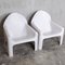 White Model 4794 Lounge Chairs by Gae Aulenti for Kartell, 1974, Set of 2 4
