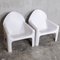 White Model 4794 Lounge Chairs by Gae Aulenti for Kartell, 1974, Set of 2, Image 4