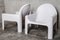 White Model 4794 Lounge Chairs by Gae Aulenti for Kartell, 1974, Set of 2 5