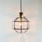 Grand Plafonnier Octogonal Mid-Century en Verre de Limburg, 1960s 5