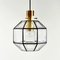 Large Mid-Century Octagonal Glass Ceiling Light from Limburg, 1960s, Image 3