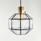 Large Mid-Century Octagonal Glass Ceiling Light from Limburg, 1960s, Image 4