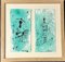 Romeo Tabuena, Figuren, Aquarell und Tusche auf Papier, 1960er 1
