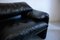 Black Two-Seater Leather Sofa Maralunga by Vico Magistretti for Cassina, 1970s 8